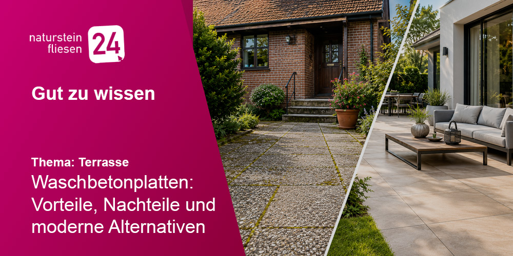 Thumbnail zum Beitrag Waschbetonplatten: Vorteile, Nachteile und moderne Alternativen