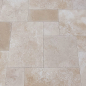 Preview: Terrassenplatten Travertin Medium SELECT, getrommelt, nicht gespachtelt