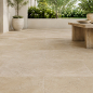 Preview: Terrassenplatten Travertin Medium SELECT, getrommelt, nicht gespachtelt