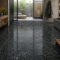 Preview: Blue Pearl Granitfliesen im luxuriösen Badezimmer mit Spa-Charakter