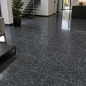 Preview: Blue Pearl Granitfliesen im offenen Wohnbereich mit moderner Architektur
