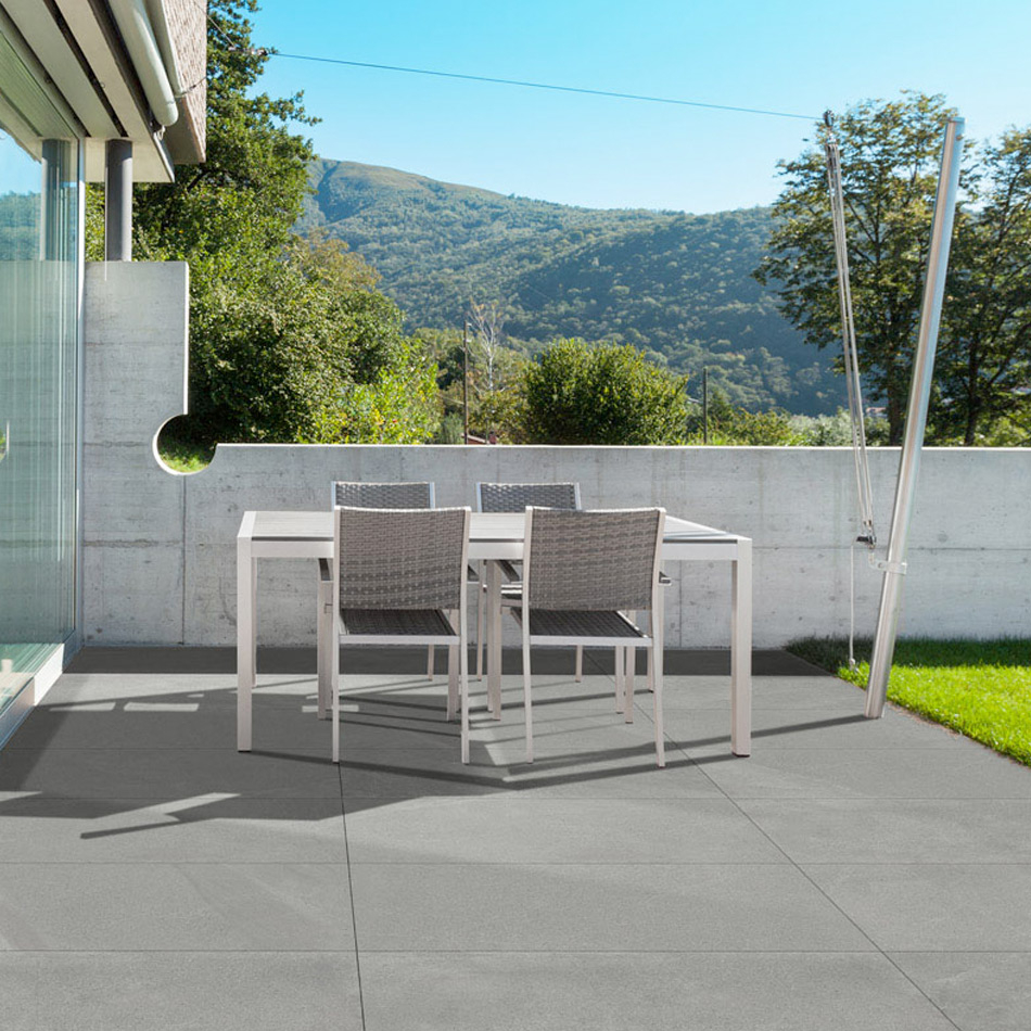 EMPEROR MORANDA GREY Feinsteinzeug Keramik Terrassenplatten