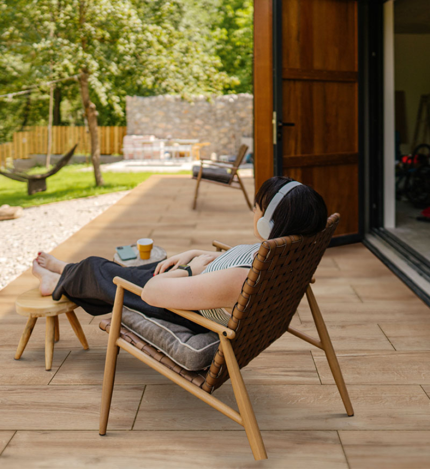 Preview: EMPEROR COUNTRY CHAMPAGNE Feinsteinzeug Keramik Terrassenplatten