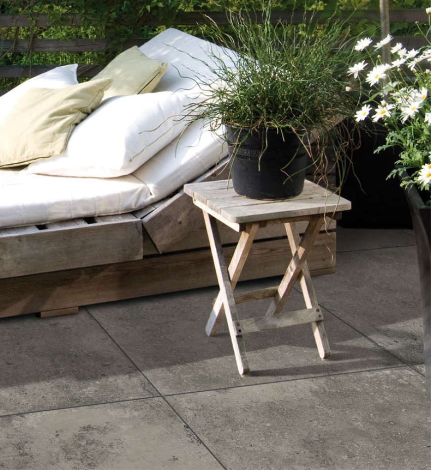 Preview: EMPEROR SQUARE MEZZA NOTTE Feinsteinzeug Keramik Terrassenplatten