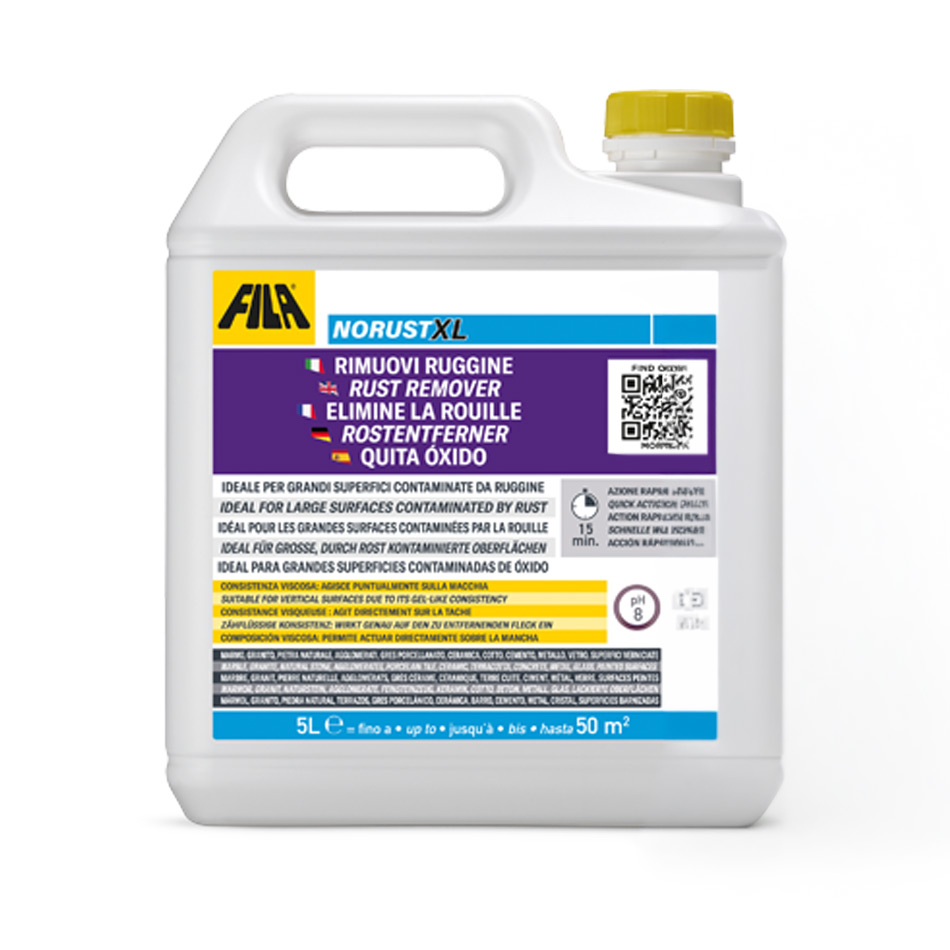 Fila NORUST XL 5 Liter Rostfleckenentferner für Naturstein & Fliesen