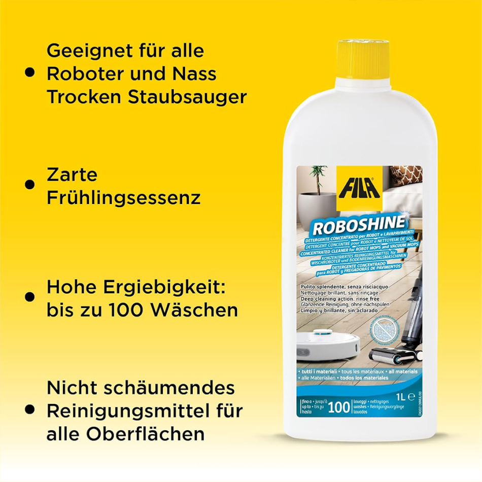Preview: Fila ROBOSHINE 1 Liter für Wischroboter