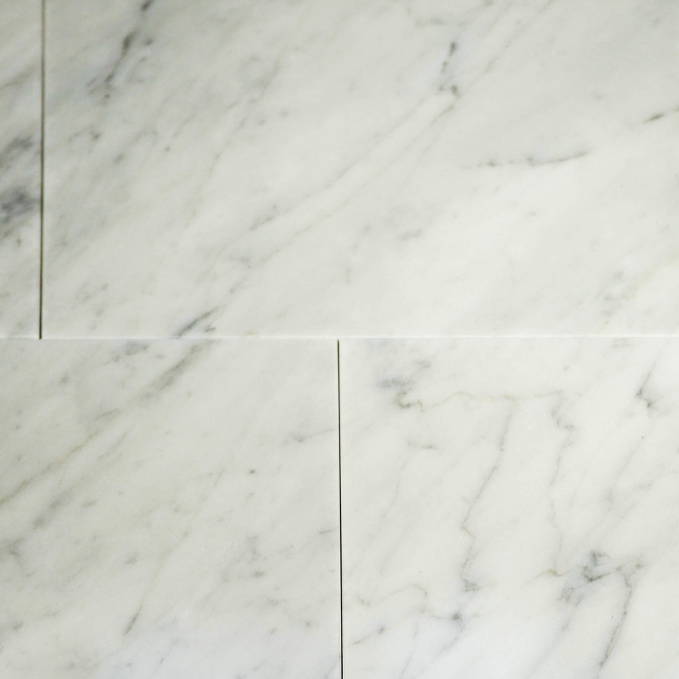 Marmorfliese Bianco Carrara poliert