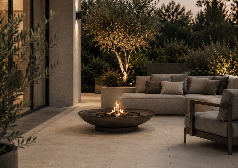 Terrassenplatten aus Travertin für den Außenbereich
